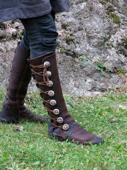 Knee high hot sale button boots