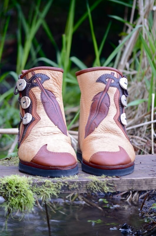 Reverend Lo's Feather Moccasins - Soul Path Shoes